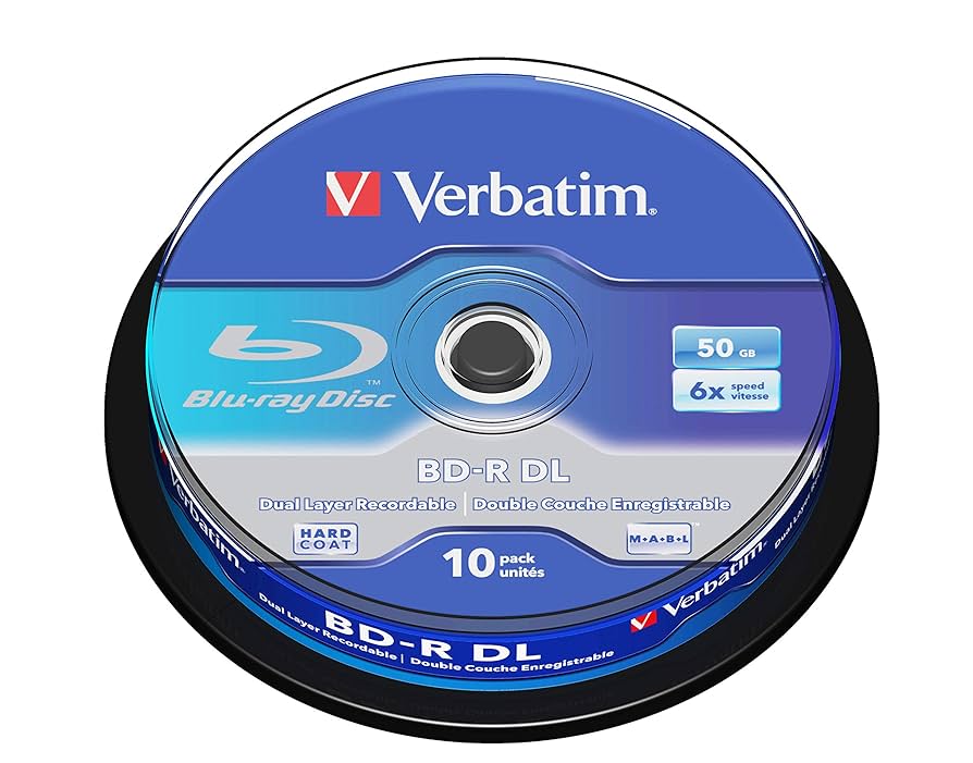 Verbatim BD-R DL 50GB 38枚 Amazon.com: Verbatim 50GB BD-R DL 50 Discs White Printerable